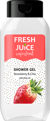 Гель для душа Fresh Juice Superfood Strawberry & Chia 400 мл