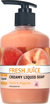 Крем-мило з дозатором Fresh Juice Персик і магнолія із зволожуючим молочком 460 мл