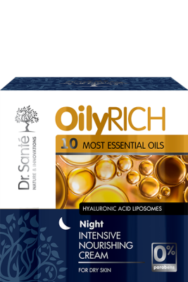 Нічний інтенсивний живильний крем Dr. Sante Oily Rich 50 мл