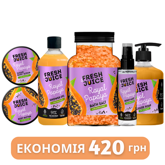 Набір для догляду за тілом Royal Papaya Fresh Juice