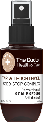 Сироватка для волосся The Doctor Health&Care Tar with Ichthyol + Sebo-Stop complex Проти лупи 89 мл