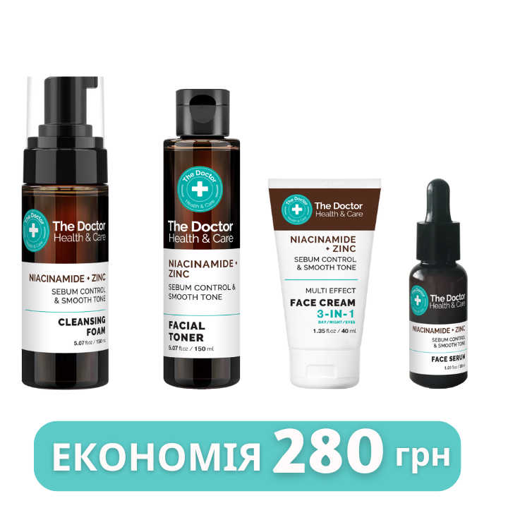 Набір для обличчя The Doctor Health & Care Niacinamide + Zinc