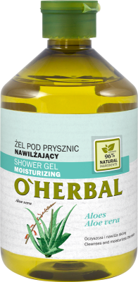 Зволожуючий гель для душу з екстрактом алое вера O’Herbal 500 мл