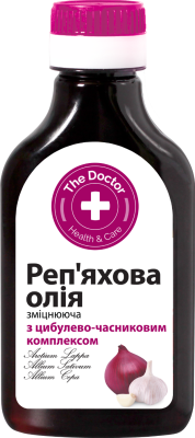 Реп'яхова олія The Doctor Health&Care для зміцнення волосся з цибульно-часниковим комплексом 100 мл