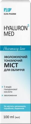 Зволожуючий тонізуючий міст Elfa Pharm Hyaluron5 MED 100 мл