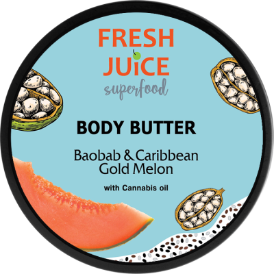 Крем-масло для тіла Fresh Juice Superfood Baobab & Caribbean Gold Melon 225 мл