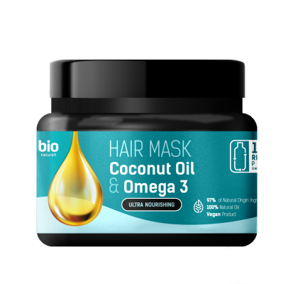 Маска для волосся Bio Naturell Coconut Oil & Omega 3 Ультраживлення 295 мл