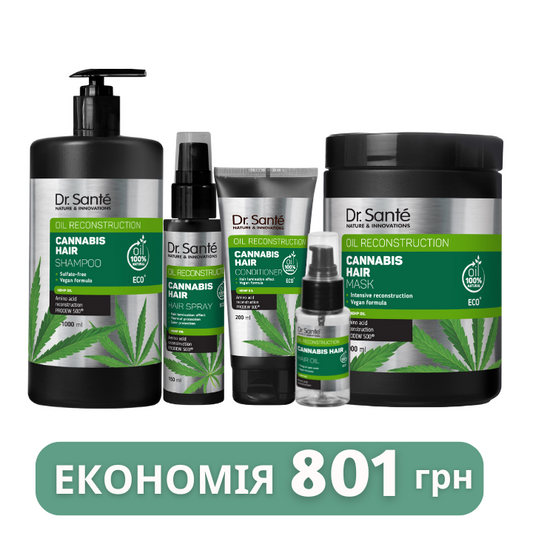 Набір Інтенсивне відновлення волосся Dr. Sante Cannabis Hair