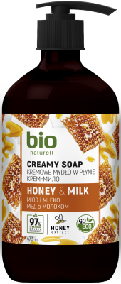 Крем-мило BIO Naturell Мед з молоком 473 мл
