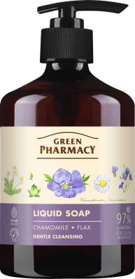 Рідке мило Green Рharmacy Ромашка та льон 460 мл