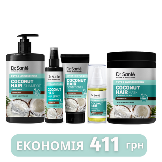 Набір Dr. Sante Coconut Hair Екстразволоження волосся