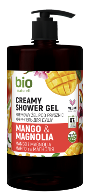Крем-гель для душу BIO Naturell Манго та магнолія з помпою 946 мл