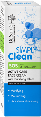 Крем для обличчя Dr. Sante Simply Clean Активний догляд 50 мл