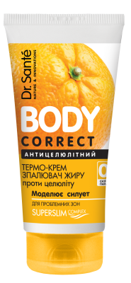 Термо-крем Антицелюлітний Dr. Sante Body Correct Спалювач жиру 150мл
