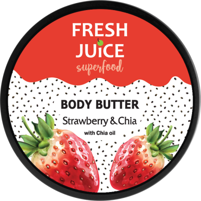 Крем-масло для тіла Fresh Juice Superfood Strawberry & Chia 225 мл