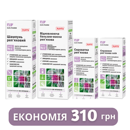 Набір Реп'яховий проти випадіння волосся Elfa Pharm