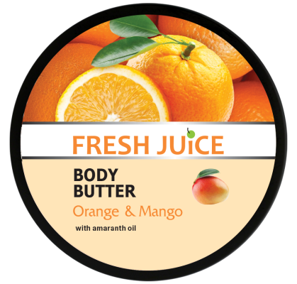 Крем-масло для тіла Fresh Juice Апельсин і манго з маслом амаранту 225 мл