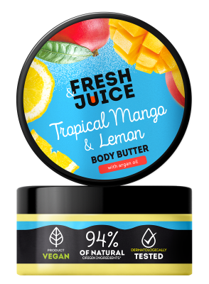 Крем-масло для тіла Fresh Juice Tropical Mango & Lemon 200 мл