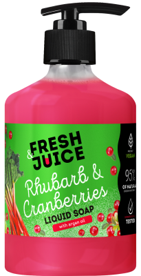 Рідке мило Fresh Juice Rhubarb & Cranberries 460 мл