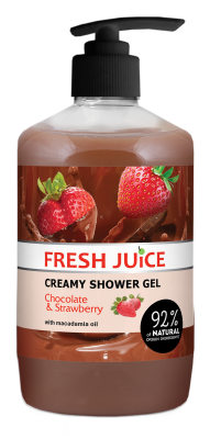 Крем-гель для душу Fresh Juice Шоколад і полуниця 750 мл