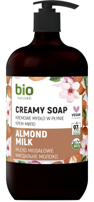 Крем-мило BIO Naturell Мигдальне молоко з помпою 946 мл