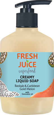 Рідке крем-мило Fresh Juice Superfood Baobab & Caribbean Gold Melon 460 мл