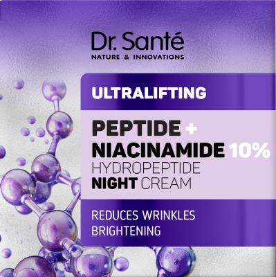 Активний нічний крем Dr. Sante Ultralifting Пептид + Ніацинамід 50 мл