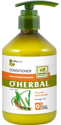 Бальзам-кондиціонер O'Herbal для зміцнення волосся 500 мл EN