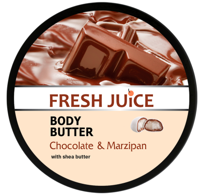 Крем-масло для тіла Fresh Juice Шоколад і марципан з маслом ши 225 мл
