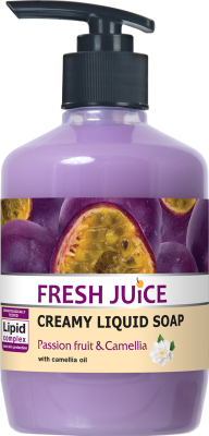 Крем-мило з дозатором Fresh Juice маракуйю і камелія 460 мл