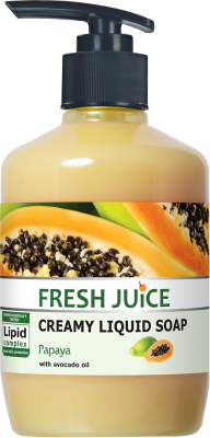 Крем-мило з дозатором Fresh Juice Папайя з зволожуючим молочком авокадо 460 мл