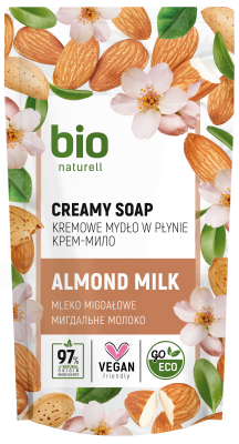 Крем-мило BIO Naturell Мигдальне молоко дой-пак 460 мл