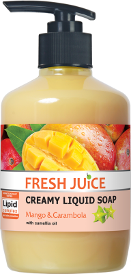 Крем-мило з дозатором Fresh Juice Манго і карамбола з маслом камелії 460 мл