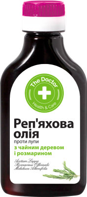 Реп'яхова олія для волосся The Doctor Health&Care проти лупи 100 мл