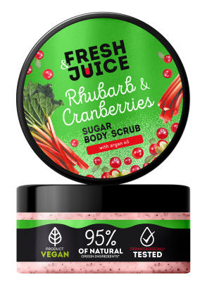 Цукровий скраб для тіла Rhubarb & Cranberries 200 мл