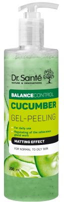 Гель-пілінг Dr. Sante Cucumber Balance Control для щоденного використання 200 мл