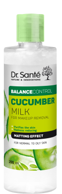 Молочко для демакіяжу Dr. Sante Cucumber Balance Control Нормалізуюче 200 мл