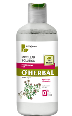 Міцелярний розчин O’Herbal для чутливої шкіри 250 мл