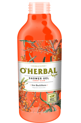 Гель для душа O`Herbal Vegan Сонячне сяйво Обліпиха 400 мл