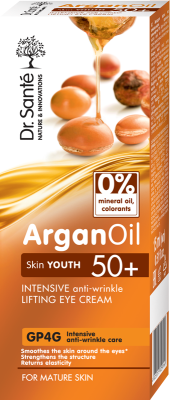 Інтенсивний крем-ліфтинг Dr. Sante ArganOil навколо очей проти зморшок 50+ 15 мл