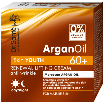 Відновлюючий крем-ліфтинг Dr. Sante ArganOil проти зморшок 60+ 50 мл