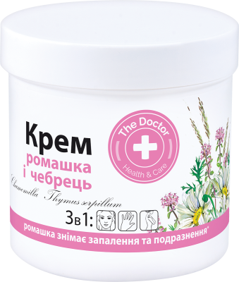 Крем для шкіри 3в1 The Doctor Health&Care Ромашка і чебрець 250 мл