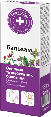 Бальзам The Doctor Health&Care Окопник і шабельник болотний 75 мл